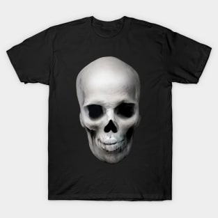 Skin merged Realistic Skull T-Shirt